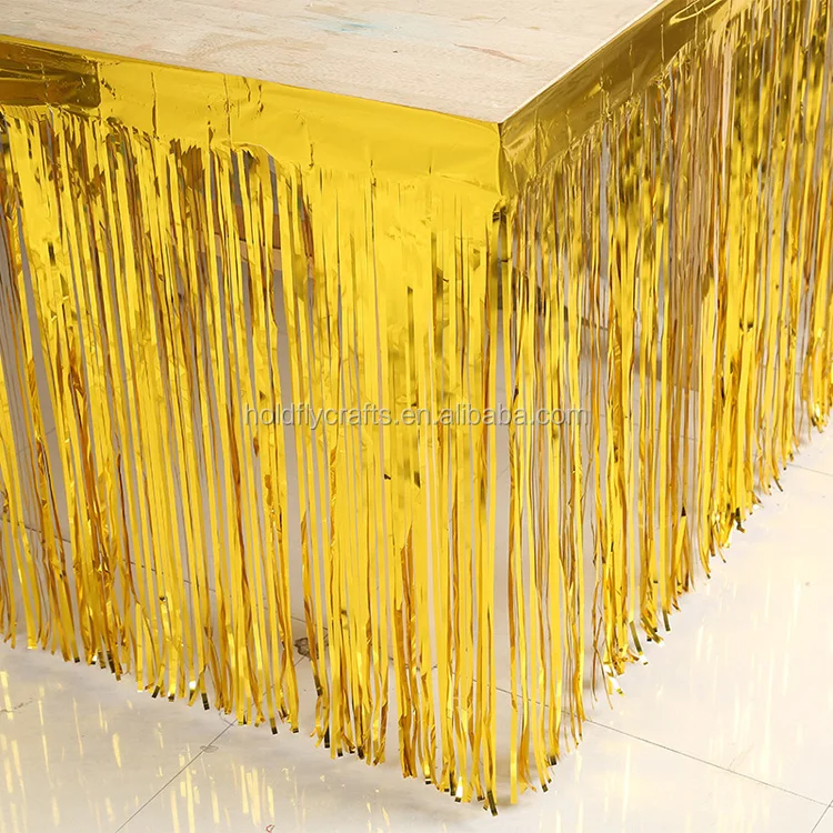 table skirt - gold