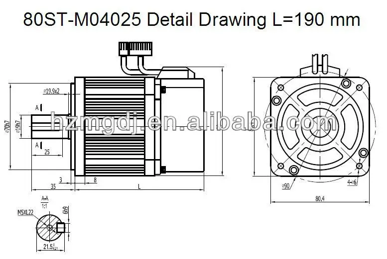 80ST-M04025 Detail Drawing