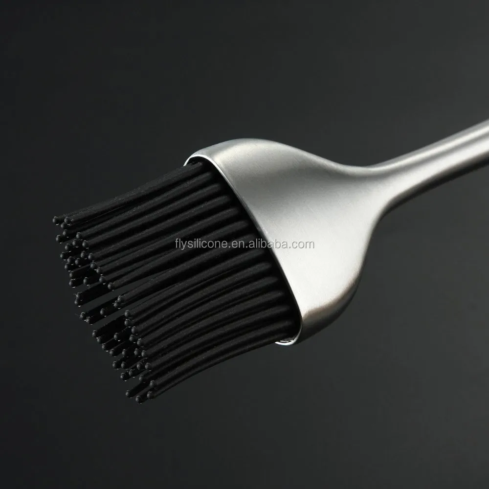 Bbq Tools 430 Stainless Steel Handle Silicone Bristle Cooking Oil Brush