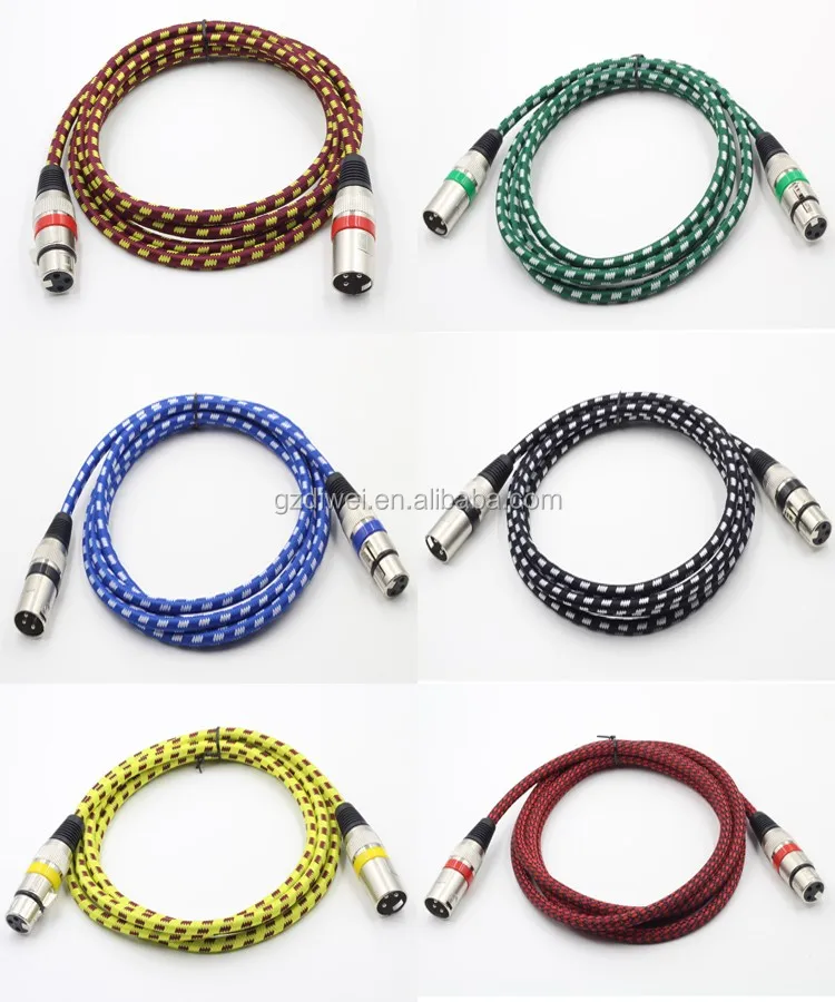 Xlr 3 Pin Female Mic Cable Connector Jack Plug Audio Microphone Multi