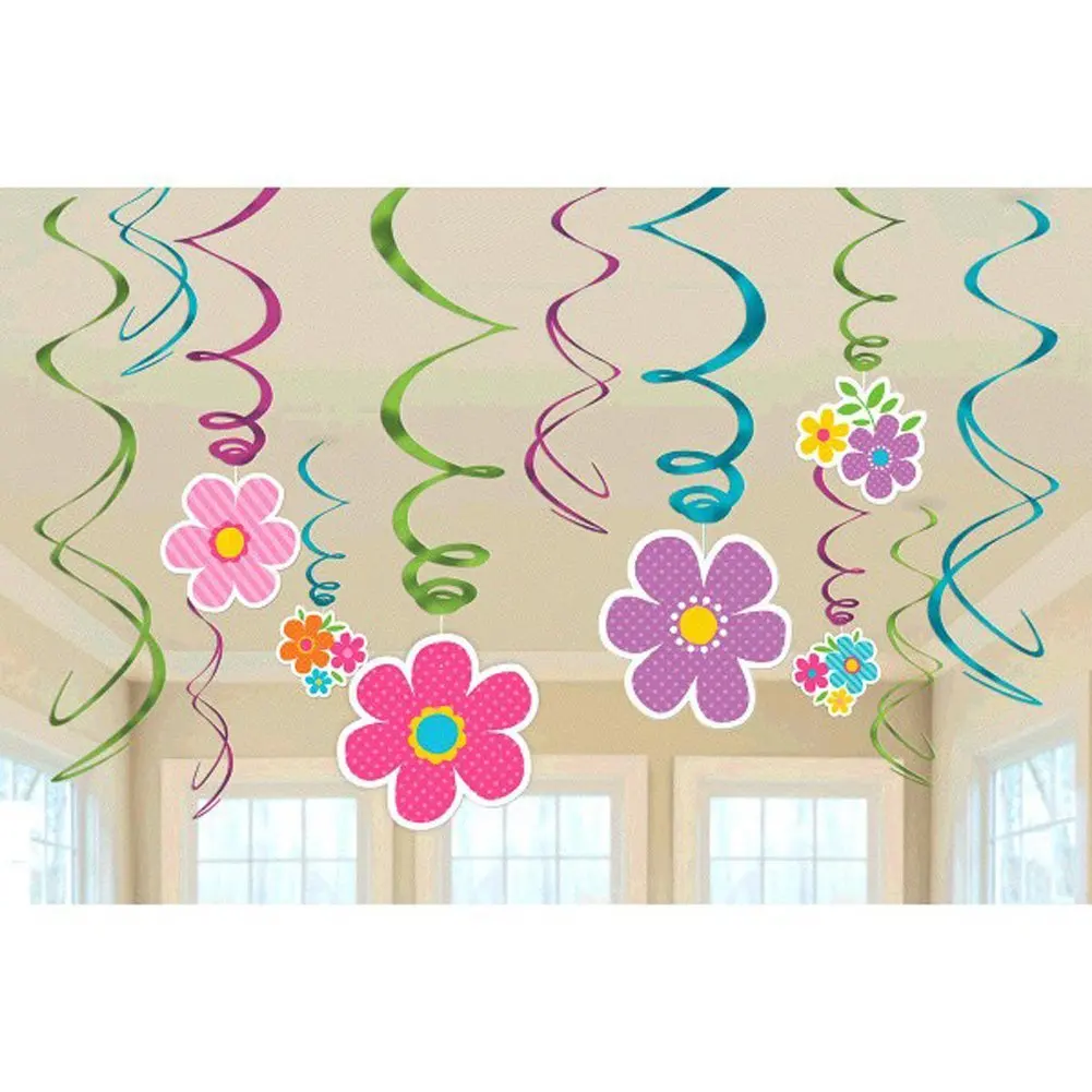 Buy Amscan Spring Flower Ceiling Hanging Swirl Decorations