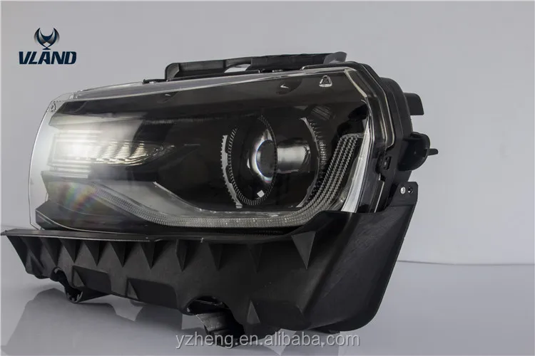 Vland Factory Car Head Lamp For Camaro SS LED Head Lights 2014-2015 Plug And Play New Design
