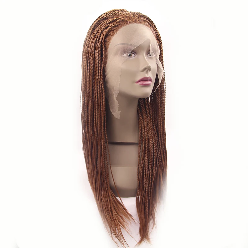 Cheap Human Hair Lace Front Wig Synthetic Wig Soft Dreadlocks Braids