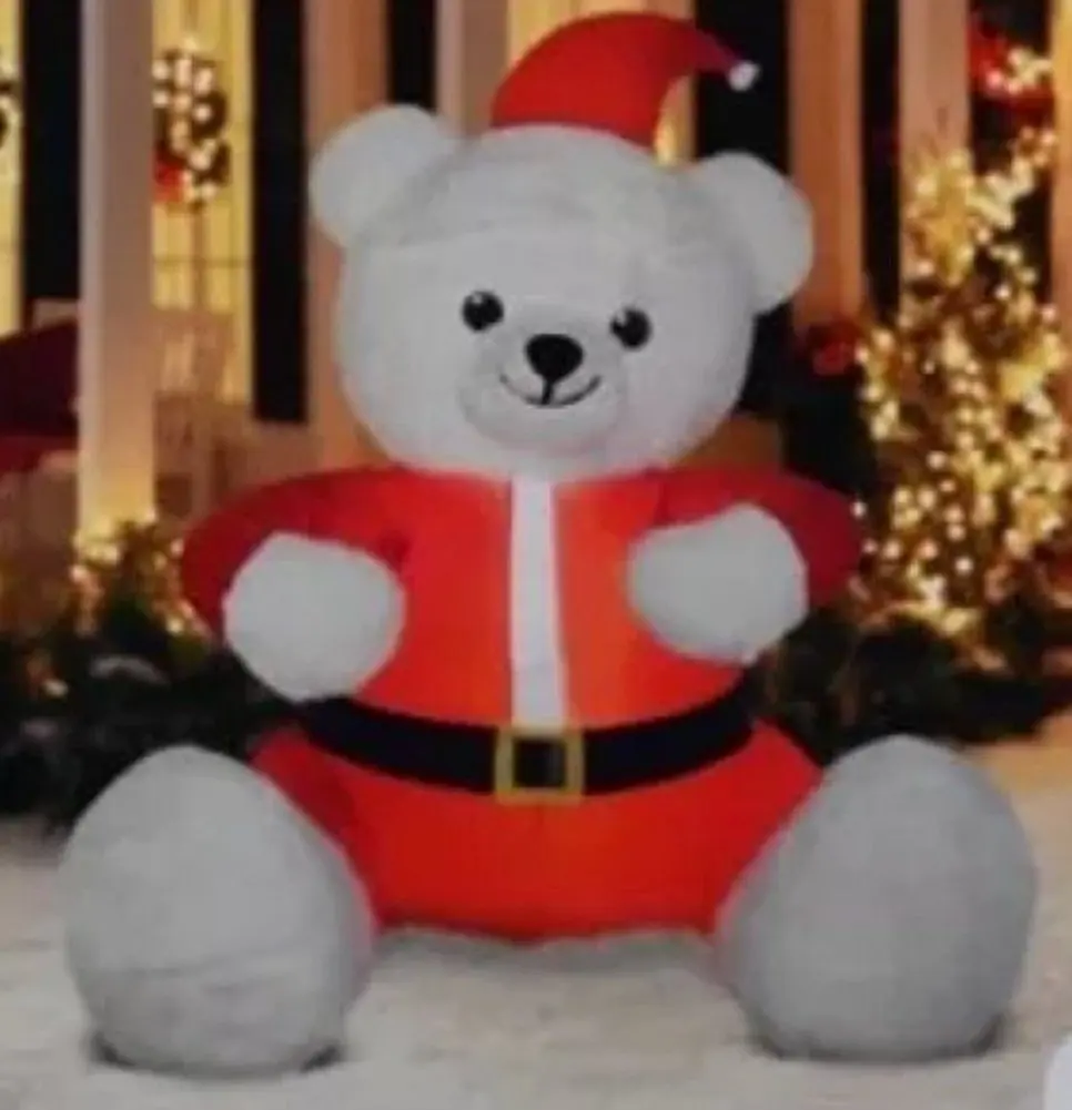 hugging teddy bear christmas inflatable