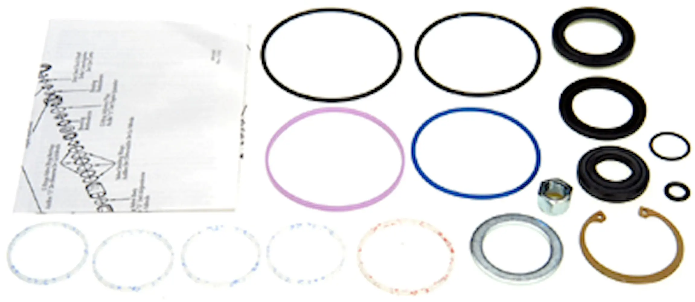 Edelmann 7857 Power Steering Gear Box Complete Rebuild Kit