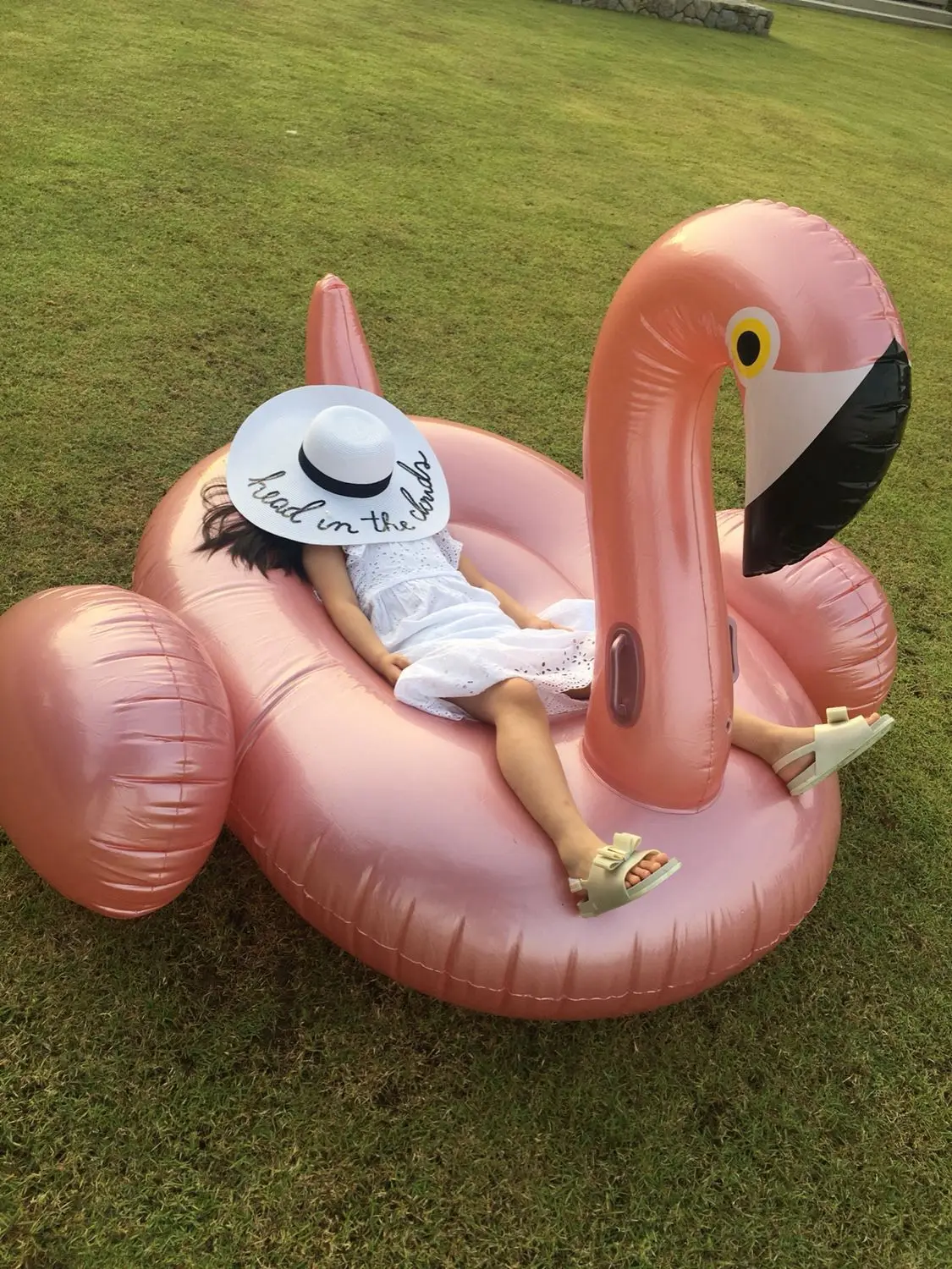 blow up flamingo float