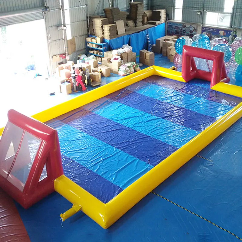 Outdoor Games Playground Soccer Field, Inflatable Football Field, View
