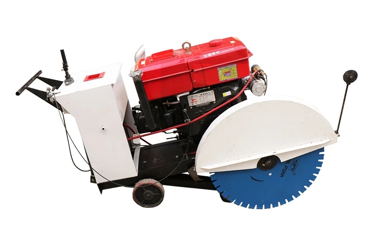 Diesel engine asphalt concrete road cutter cutting machine with water jet
