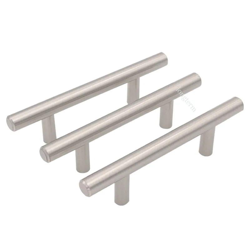 3 Inch T Bar Handle Brushed Satin Nickel Solid Iron T Bar Drawer