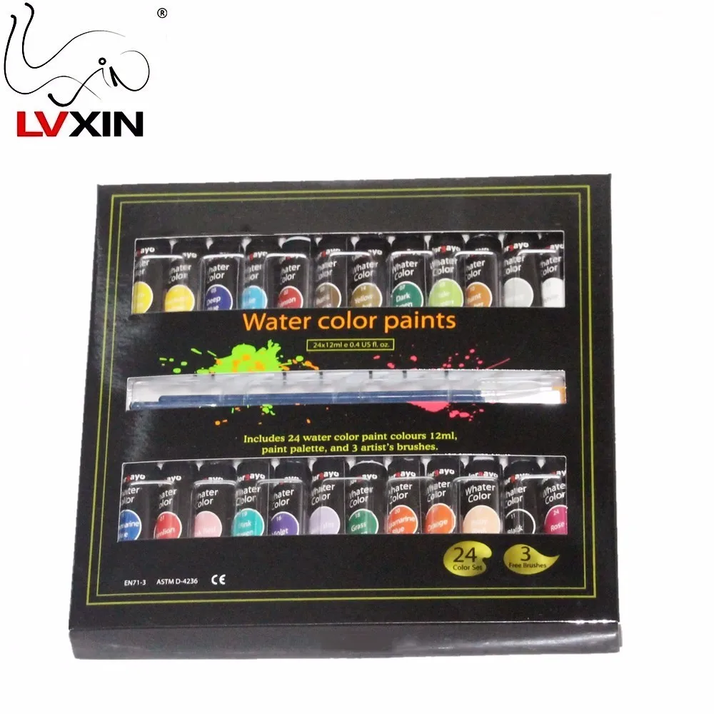 Premium Quality 12 Ml / 0.4 Oz Non Toxic & Vivid Colors Watercolor