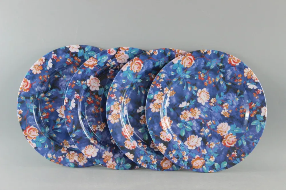 Retro Design Melamine Dinner Dish 8/9/10 Inch