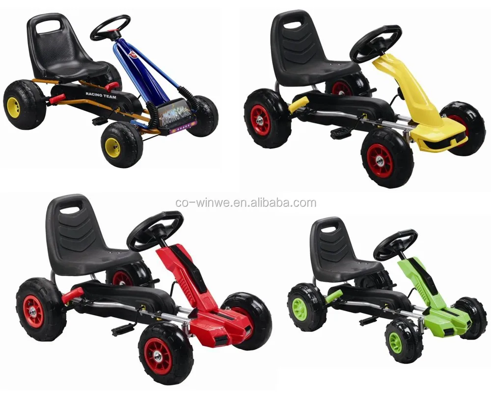 HOMCOM Pedal Go Kart Ride on Pedal Powered Kids Children Tyres Wheels Green 