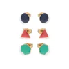 custom design soft silver stud earring handmade tiny enamel studs enamel earring stud