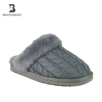 women's wool lined slippers