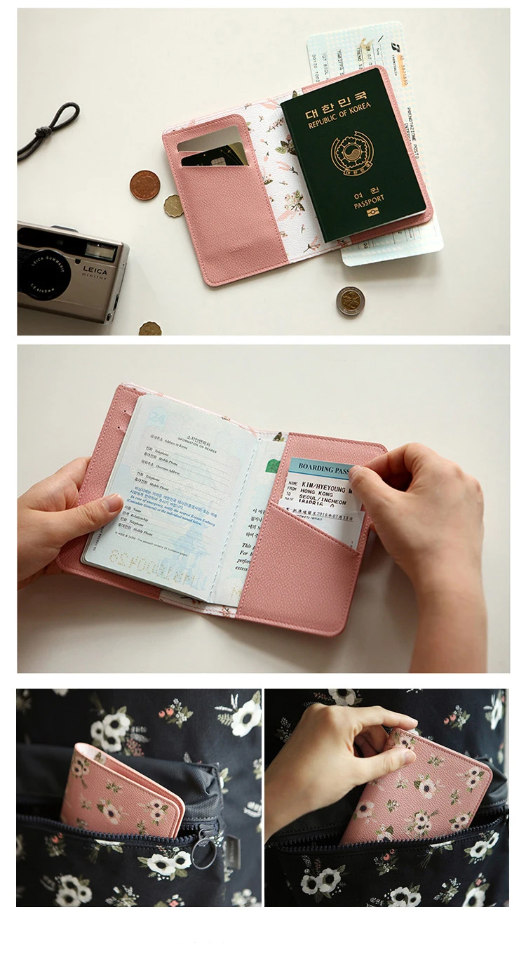 Korean Style Cute Passport Holder Travel Document Bag Buy Passport Holder,Card Holder,Travel
