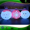 Giant illuminated Inflatable Christmas Ornaments Ball Santa Snow Man Balloon Lights