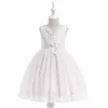 Fashion Bulk Wholesale Import Kids Clothing Baby Clothes Baby Summer Flower Lace Dress L5037