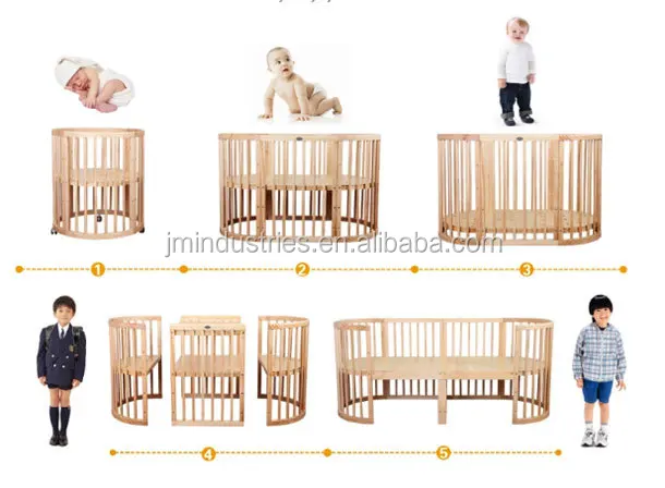 round convertible crib