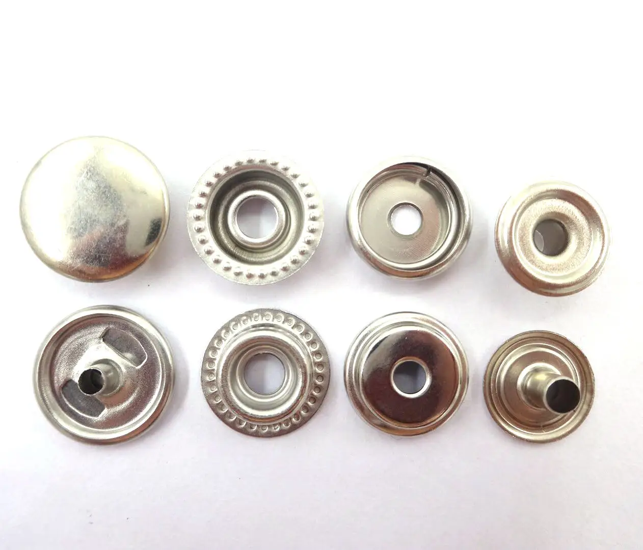 Nickel Silver Color 24l Metal Press Snap Button - Buy Press Snap Button ...