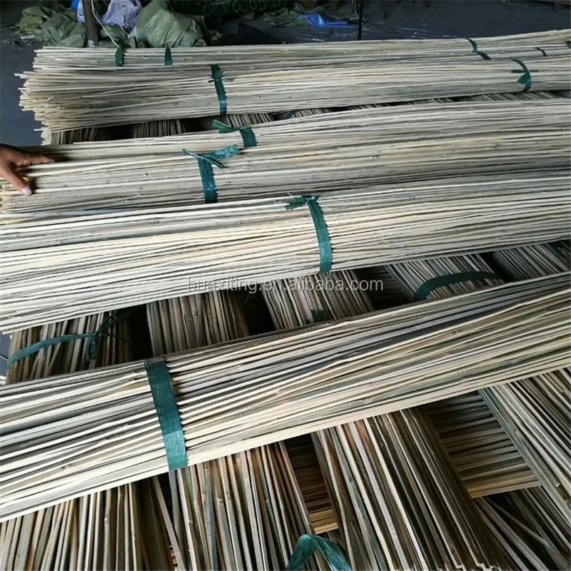 天然干长竹条竹片条/竹分裂