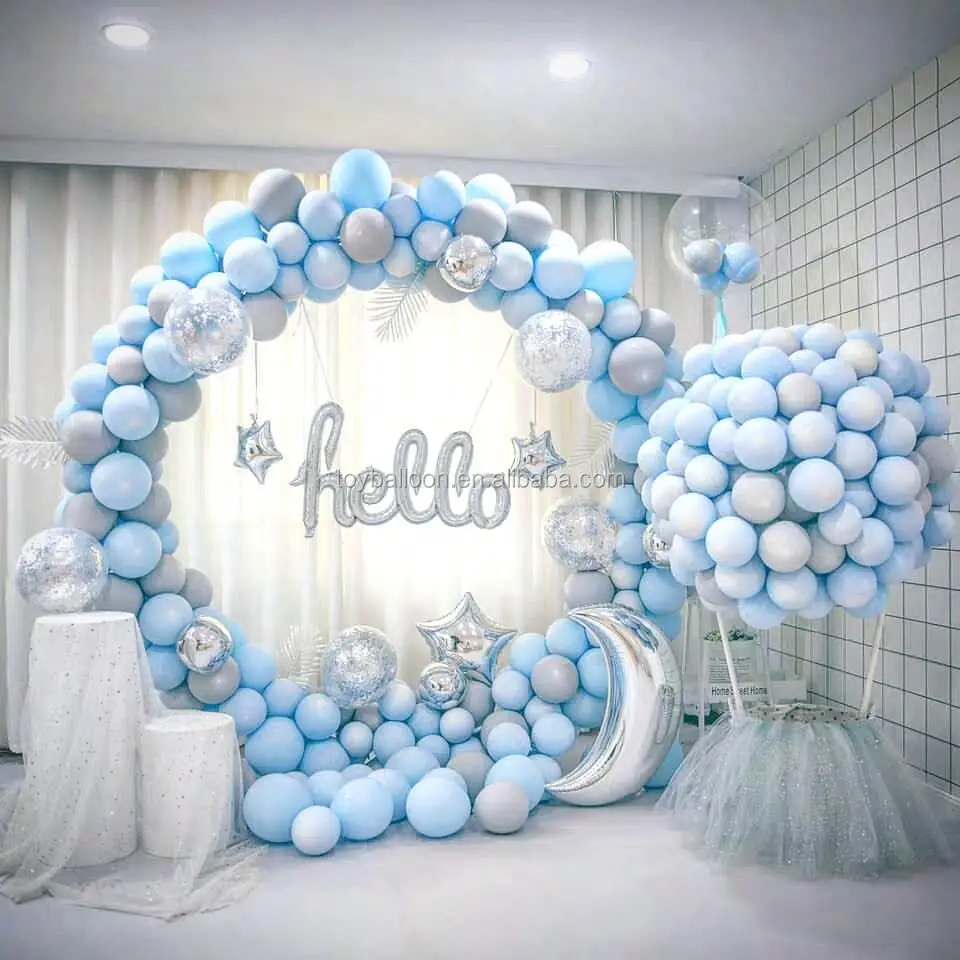 Balloon Circle Arch Metal Frame Round Wedding Backdrop Stand Balloon ...