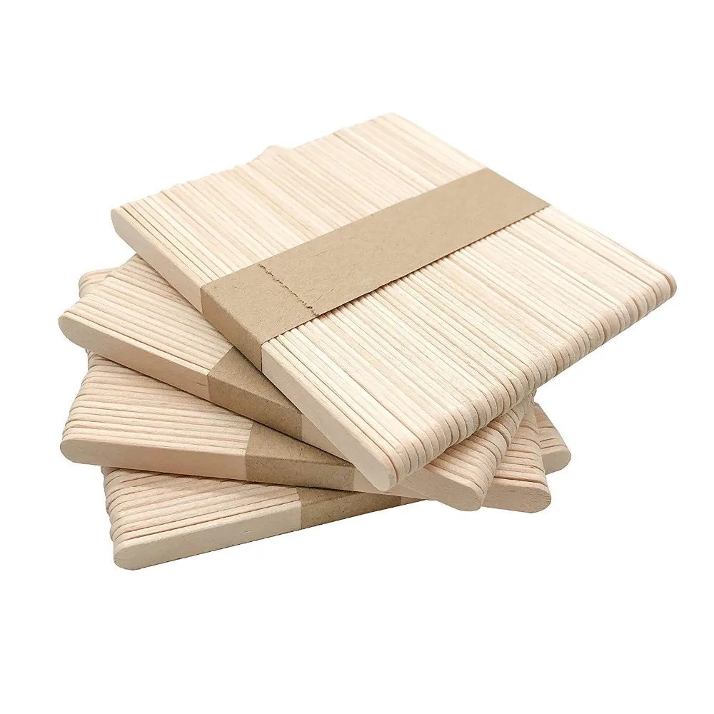 400Pcs Colored Popsicle Sticks 4.5 inch Wooden Jumbo Craft Sticks Bulk  Craft Popsicle Sticks for DIY Crafts