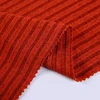 Fast delivery yarn dyed rib brushed 1x1 rib knit jersey fabric composition