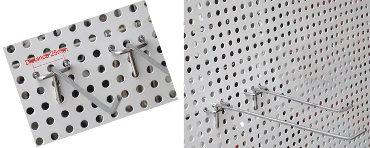 White/Black/Silver Pegboard Metal Pegboard Decorative factory