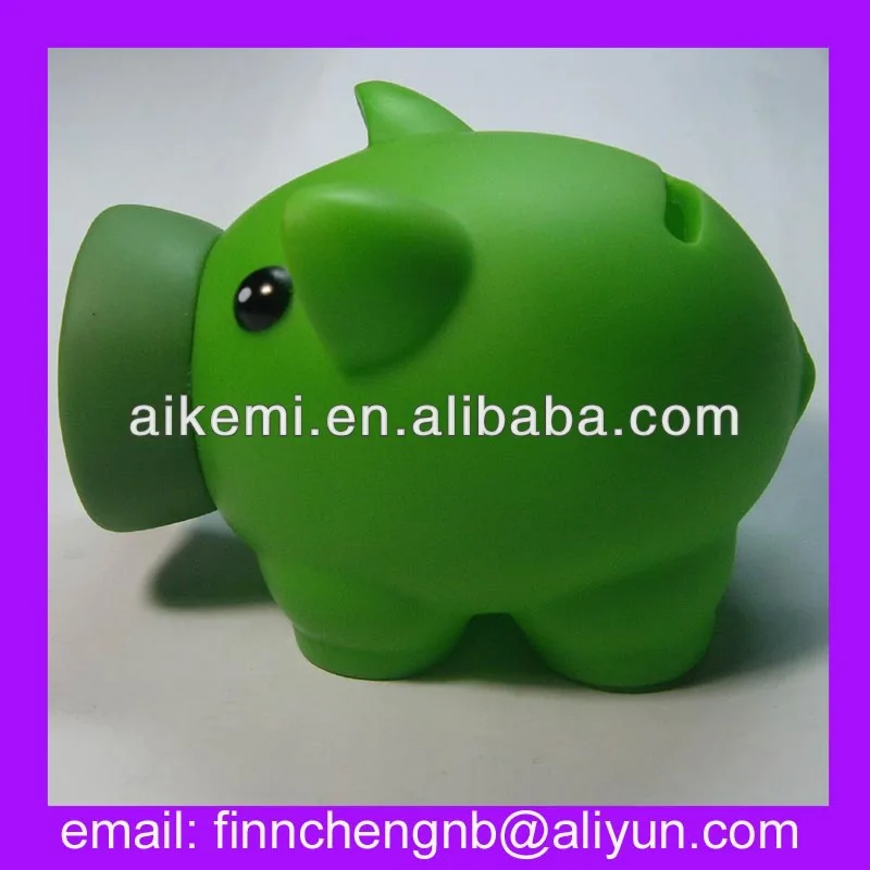 Home Decoration Transparent Plastic Piggy Bank,Promotion Gifts