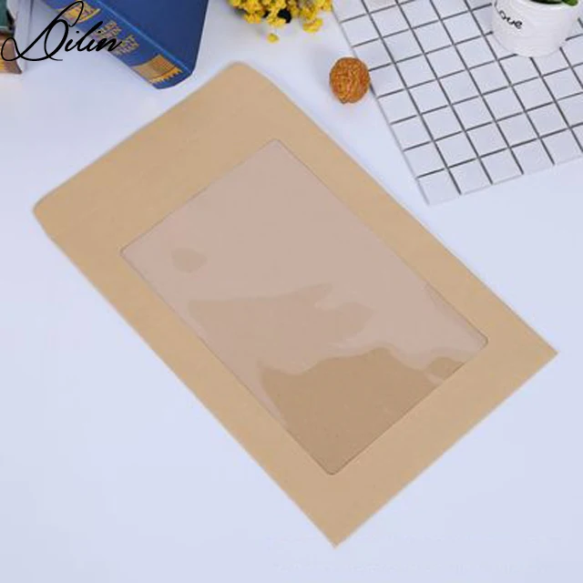 Large Open Window Pvc Clear Film Blank Creative Envelope Buy Clear