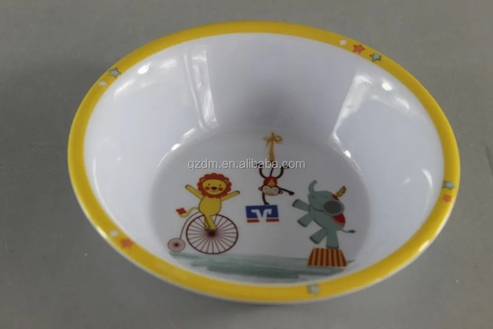 Funny Print Melamine Kids Cereal Bowl