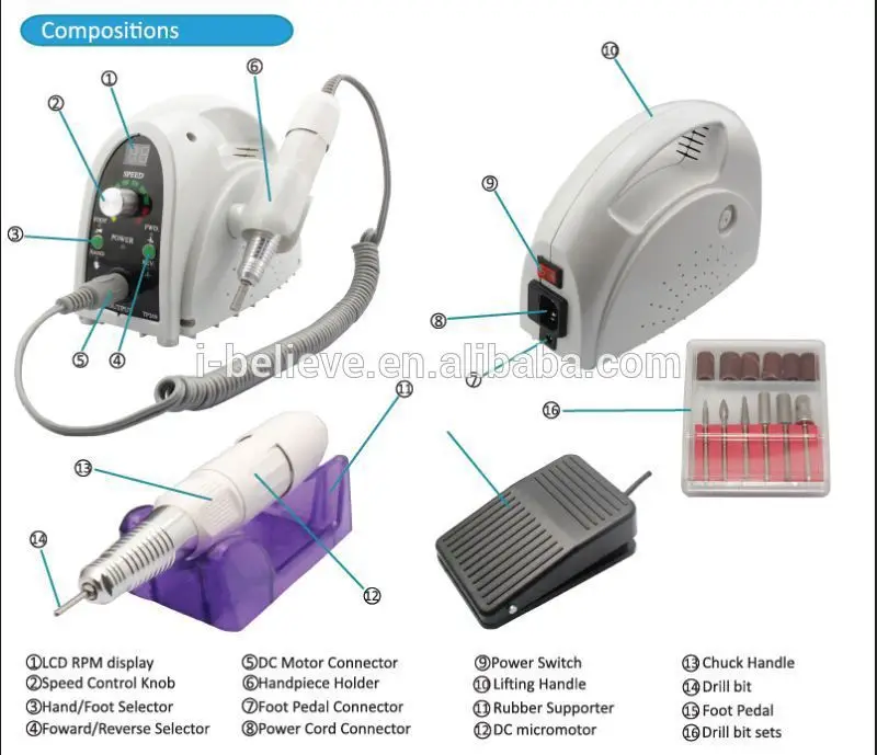 2017 Best Electric Nail Drill 35000 Rpm Glazing Machine 2017 Best Electric Nail Drill 35000 Rpm Glazing Machine Operation Manual