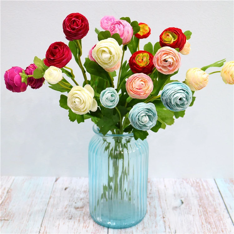 S1239 Wholesale High Quality Artificial Red Silk Single Stem Rose