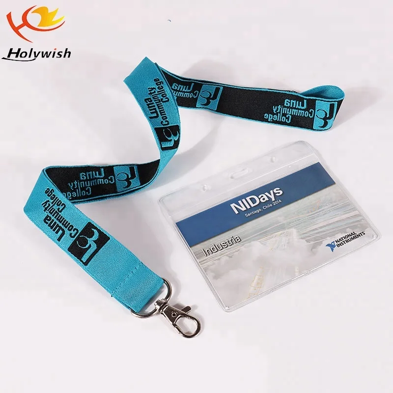 Festival Woven Lanyard With Id Plastic Pouch In Guangzhou Buy Lanyard