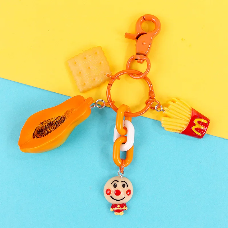 2019 Hot Sales Various Mini Fruits Colorful Metal Keyring Avocado