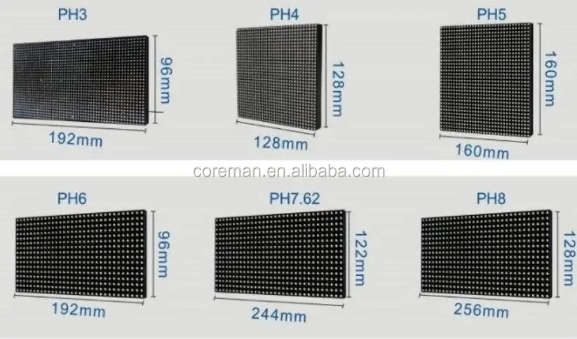 64x64 32x32 Led Panel 16x16 Smd P6 Coreman P5 P6 P8 Led Module Rgb Screen P6 Rgb Red Led Module Buy P6 Rgb Red Led Module P8 Led Module Rgb Screen Led