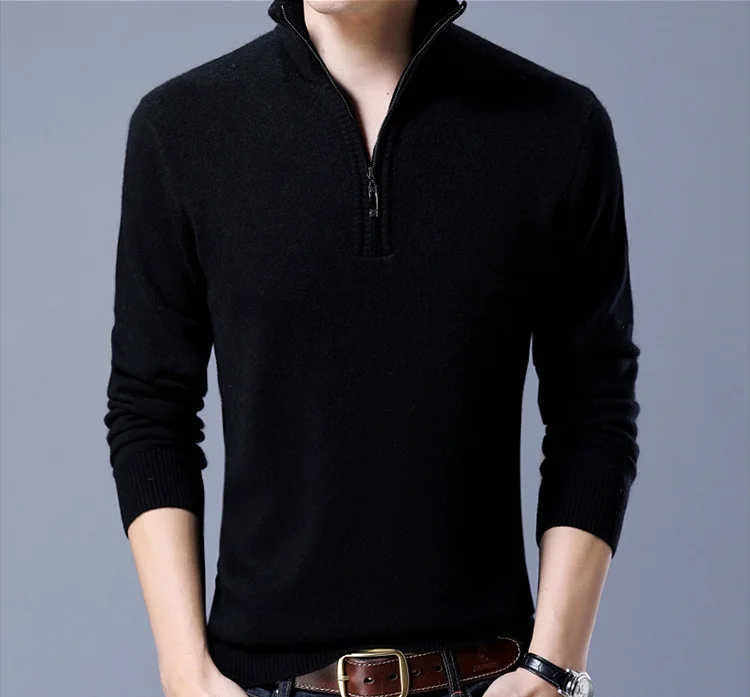 half zip collar sweater