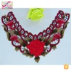 2018 wholesale fashion new design polyester multiple color embroidery collar lace