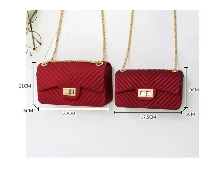 Elegant Messenger Bags Shoulder Matte Jelly Bag Women Fashion Pvc Messenger Bags Shoulder Matte Jelly Bag