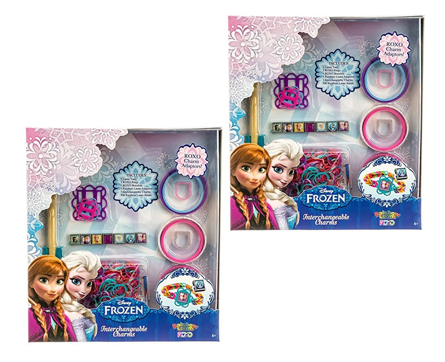 Get Quotations · Set of 640 Disney Frozen Rainbow Loom Ultimate Bonus Pack  with Rings, Bracelets and Extra
