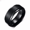 Best Selling Simple Mens Wedding Black Tungsten Ring