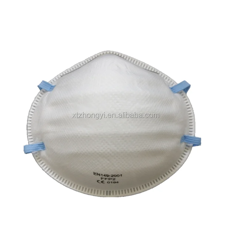 
Disposable EN149:2001 CE FFP2 respirator mask from White list Manufacturer 