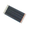 Promotional triangular woodless drawing pencil with eraser