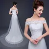 Fashion Vestido De Novia elegant off shoulder boat neck slim mermaid wedding dress bridal gown