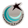 Wholesale Iron Commitment To Excellence Recognition Service Star Lapel Pin