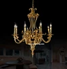 China factory decoration lamp 8 lights brass candle glass chandelier K9 crystal chandelier lighting