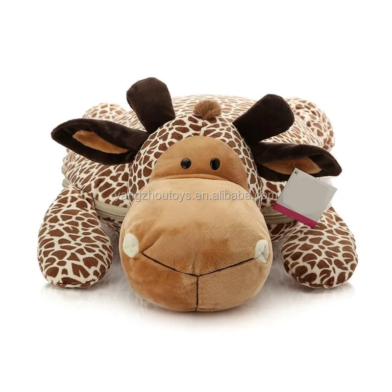 animal pillow with blanket