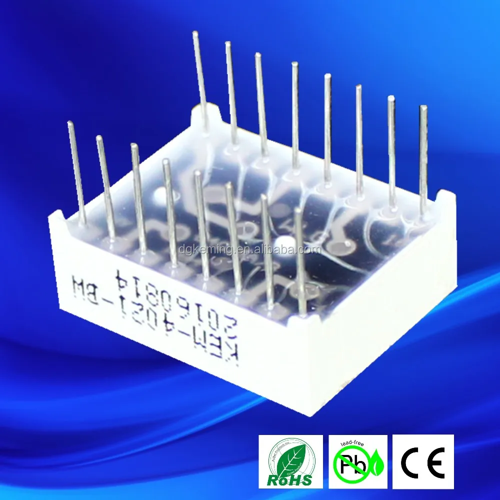 kem-4021-bsr 7 segment mechanical 7 segment led display 2 digit 0.4