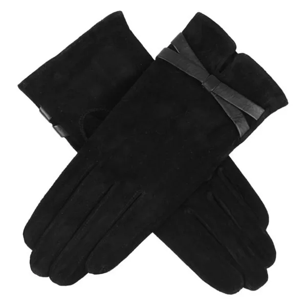 new style fashion suede leather glove for lady