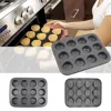 Round shape Aluminum Muffin Cupcake Mould Case Bakeware Pan Tray Mould Maker Mold Tray Baking Cup Liner Baking Molds
